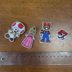 マリオキャラクター刺繍ワッペンセット