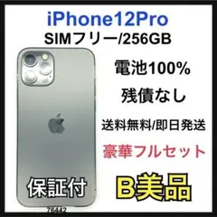 B 100% iPhone 12 Pro 256 GB SIMフリー 本体