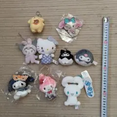 サンリオ　ハローキティ　マイメロディ　クロミ　ぬいぐるみまとめ売り