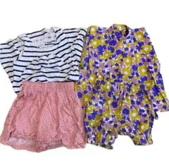 ベビー キッズ まとめ売り トップス 花柄スカート 浴衣 甚平 2歳 3歳 4歳