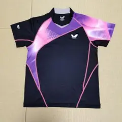 Butterfly 卓球用ウェア 半袖 S 黒/紫