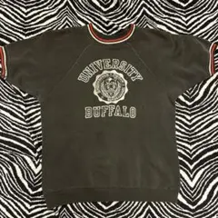 ビンテージ 50s 墨黒 半袖 スウェット vintage 古着 sweat