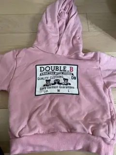 DOUBLE.B ピンク パーカー