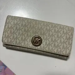 Michael Kors モノグラム 長財布 ベージュ