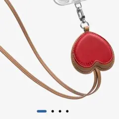 BioVeg ハート スマホショルダー - タン ケースティファイ ストラップ