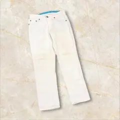 エドウィン　カジュアルパンツ　XSサイズ　ホワイト　麻混