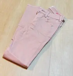 SOMETHING ピンク デニム　スキニー　スリムパンツ