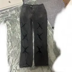 ダメージデニム 黒