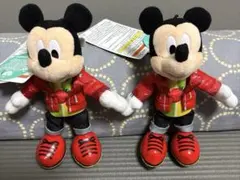 ディズニー パルパルーザ ヴァネロペ ミッキー ぬいぐるみバッジ　2個セット