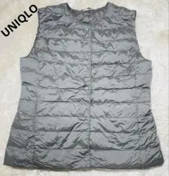 【軽量】UNIQLO ULTRA LIGHT DOWN ダウンベスト S グレー