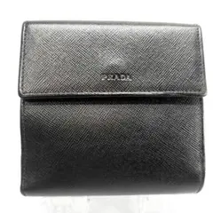 極美品 プラダ 二つ折り財布 コンパクトウォレット ミニ財布 PRADA