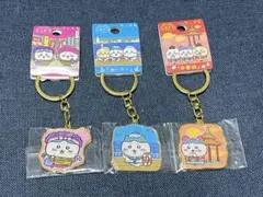 お値下げ中　ちいかわ　ご当地キーホルダー　大阪　神戸　ハチワレ3個セットのサムネイル