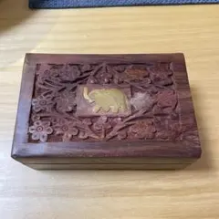 木製彫刻 ジュエリーボックス 小物入れ - メルカリ