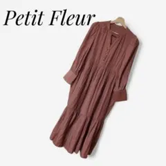 プティフルール　グリーンパークス　ティアードワンピース　ピンク　F　フェミニン