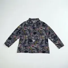 【SALE】ヴィンテージ風 総柄 長袖シャツ プルオーバー