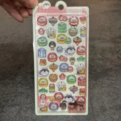 最終値下げ　だるま　和柄　シール　ステッカー　3dシール　かわいい