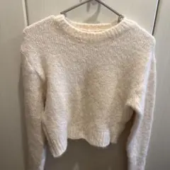 allison brown ショート丈ニット　アイボリー