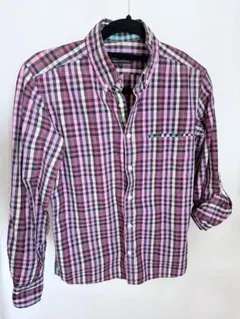 【美品】Beams メンズ 長袖 チェックシャツ