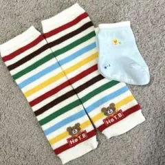 【未使用】mikiHOUSEミキハウス ベビー靴下&レッグウォーマー