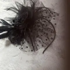 黒のヘアアクセサリー