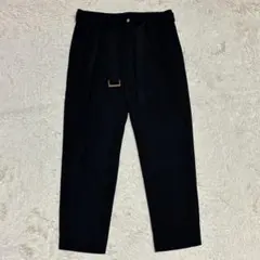 CULLNI 2タック ベルト付きテーパードスラックス 黒 ブラックのサムネイル