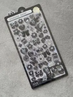 ボンボンドロップシール　ぶらっくボンボン