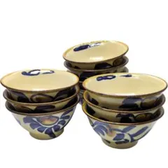 【美品】沖縄 やちむん マカイ(お茶碗/汁物椀) 5客セット ヴィンテージ 美品】沖縄 やちむん マカイ(お茶碗/汁物椀) 5客セット ヴィンテージ
