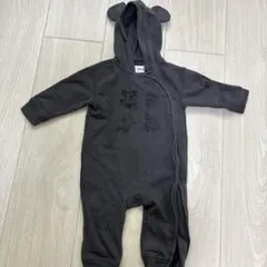 （秋や春におすすめ）GAP ディズニークマ耳付き　ロンパース　70 裏起毛