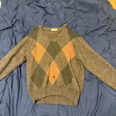 Burberry アーガイルニットセーター L