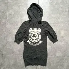 BURBERRY ブルーレーベル 背中を駆ける騎士コットンニットパーカー Knight Stamp Cotton Hoodie in Cornflower blue - Men | Burberry