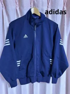 adidas トラックジャケット ジャージ 切り替え 刺繍 山ロゴ スポーツ 