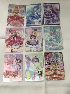 映画キミとアイドルプリキュア キラキラカードグミ ホロレアなど9枚セット