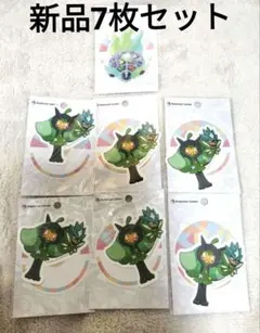 新品7枚セット　ポケモン　貼って剥がせる　ステッカー　テラパゴス　オーガポン