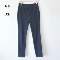 良品✨ GU スーパーストレッチ　デニムレギンスパンツ　ウエストゴム XL