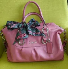 【美品】COACH 2WAY ミニボストンバッグ ハンドバッグ ショルダーバッグ