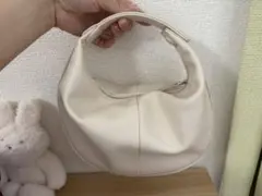 完売品】aeta アエタ ラウンドワンショルダー バッグ S 白 ホワイト