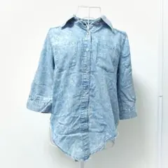 セシルマクビー デニム風 シャツ Ｍ