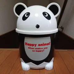 パンダ　ふた付きゴミ箱