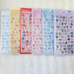 【正規品】サンリオ ボンボンドロップシール文字 6枚セット