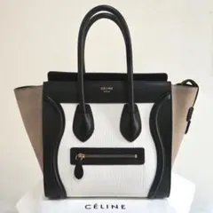 希少カラー✿CELINE✿ラゲージ マイクロショッパー トリコロール【旧ロゴ】