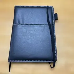 黒の合成皮革システム手帳A5サイズ薄型