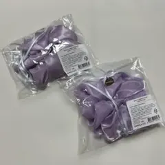 【未開封品】BANILA CO パープル ヘアシュシュ 2個セット