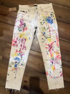 ポロラルフローレン ペイントデニム ジーンズ 25 新品
