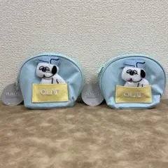 PEANUTS 올라프 라운드 파우치 2점 세트