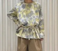 【Freada】タイダイ染め 2WAYワッフルプルオーバー【着用1回美品】