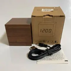 ウッド調 LED表示 アラーム時計のサムネイル
