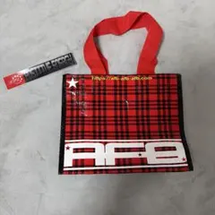 【希少】AFB チェック柄 ショッパー ステッカー付き