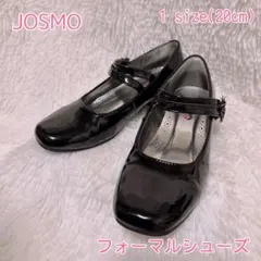 ☆JOSMO☆ フォーマルシューズ 20cm ブラック 花 可愛い 黒 女の子