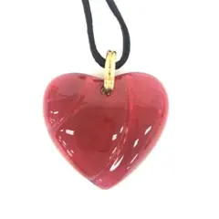 M6/055 Baccarat バカラ ハート ネックレス レッドのサムネイル