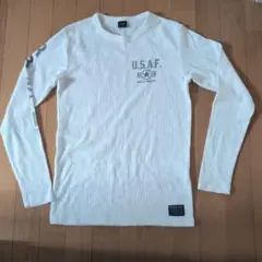 AVIREX ホワイト 長袖 Tシャツ M